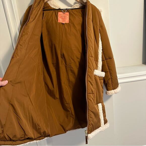 J. Crew Tan Sherpa Signature Puffer Jacket XS - Picture 15 of 15